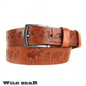 Ремень WILD BEAR RM-051m Light-brown (универсальный)