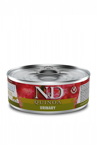 N&D CAT QUINOA URINARY ( НД Киноа Профилактика мочекаменной болезни для кошек) 80г.