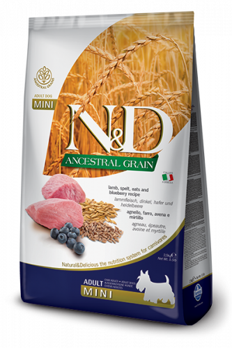 N&D Low Grain LAMB & BLUEBERRY Adult Mini (НД ягненок, черника для собак мелких пород)