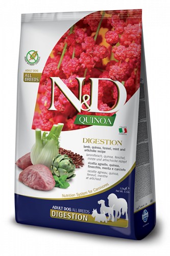 N&D Dog Quinoa Digestion Lamb Adult (Ягненок с киноа, поддержка пищеварения)