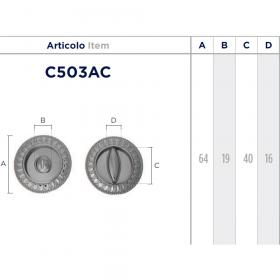 Ручка Enrico Cassina C503AC WC для раздвижных дверей