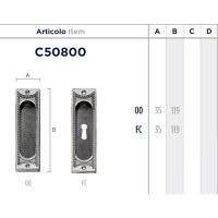 Ручка Enrico Cassina C50800 для раздвижных дверей схема