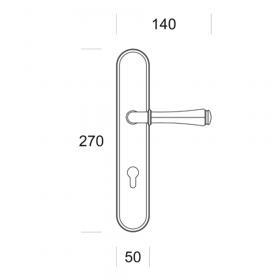 Ручка на планке Salice Paolo Pitti 2016