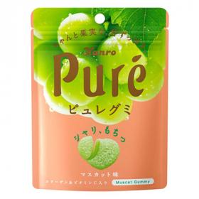 Мармелад Kanro Pure  со вкусом зелёного винограда, 6 штук набор