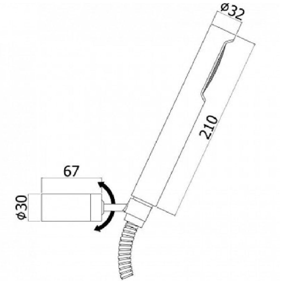 Душевой гарнитур Paffoni Birillo ZDUP036 схема 2