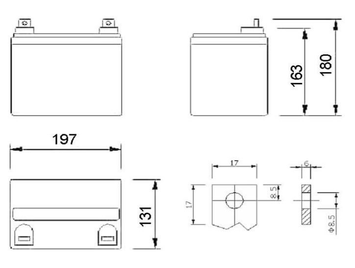 Аккумулятор герметичный VRLA свинцово-кислотный DELTA DT 1233