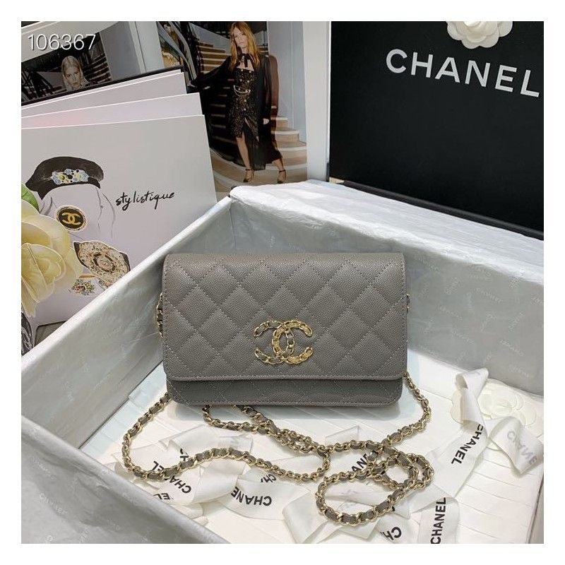 Кошелек CHANEL на цепочке 19,5х13 см