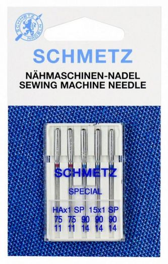 Игл Бытовые Schmetz 130/750HA x 1 SP №75(2),90(3) 5шт Super Stretch