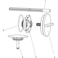 Комплект накладок для слив-перелива Viega Multiplex Visign M3 6154.0 576325 схема 4