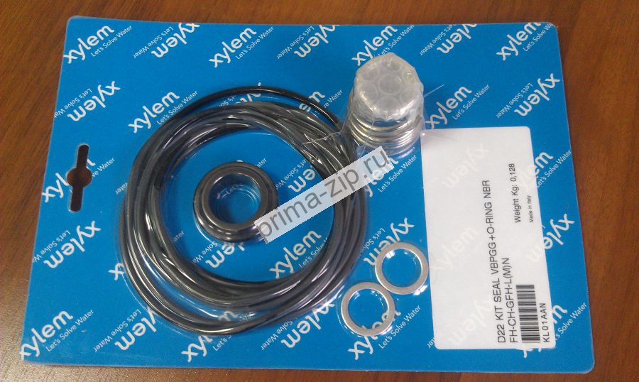 Ремкомплект  KL01AAS Kıt ten D22 vbegg+elast EPDM I lowara