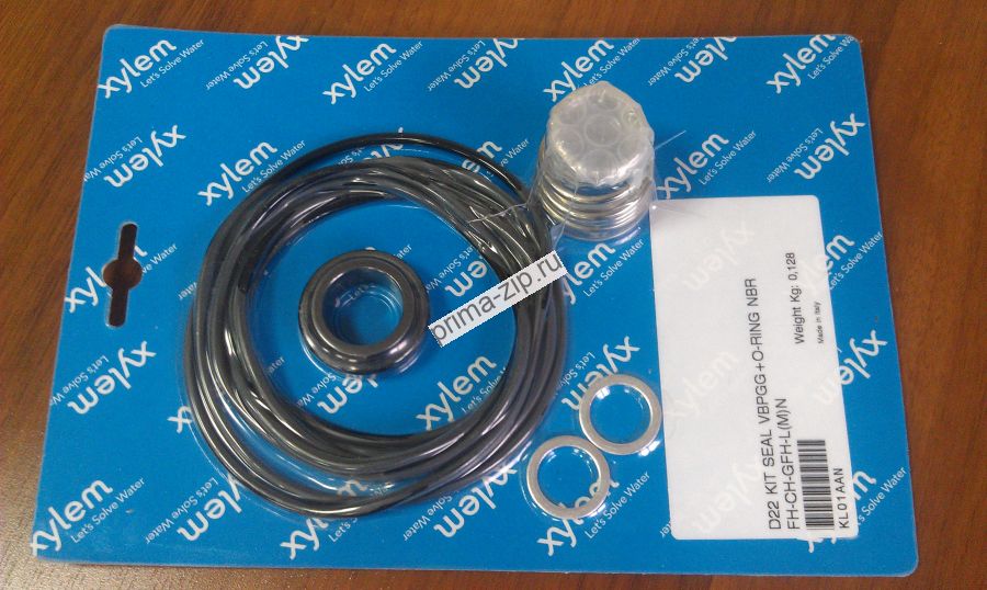 Ремкомплект  KL01AAS Kıt ten D22 vbegg+elast EPDM I lowara