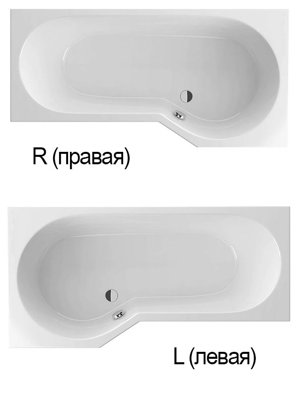 Изображение Акриловая ванна Excellent Be Spot 160x80 R без гидромассажа