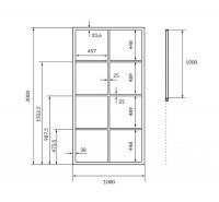 Душевая перегородка Excellent Fabrika KAEX.4006.LP профиль Черный стекло прозрачное схема 10