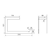 Полотенцедержатель Excellent Riko DOEX.1609CR схема 4