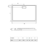 Акриловый поддон для душа Excellent Zero BREX.1203.WHN Белый схема 55