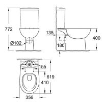 схема унитаза Grohe Bau Ceramic 39349000