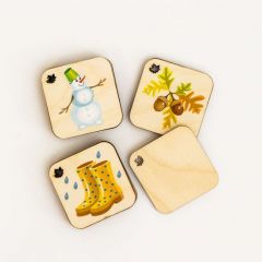 игра мемори времена года