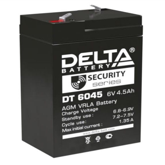 Аккумулятор герметичный VRLA свинцово-кислотный DELTA DT 6045 Аккумулятор герметичный VRLA свинцово-кислотный DELTA DT 6045