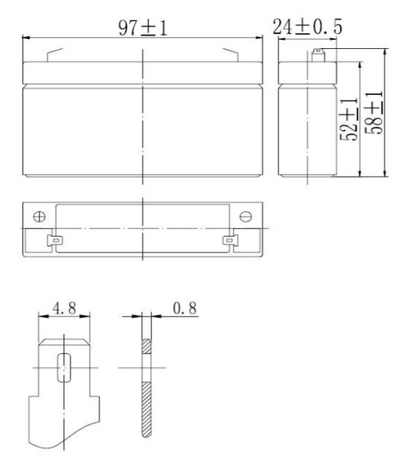 Аккумулятор герметичный VRLA свинцово-кислотный DELTA DT 6015