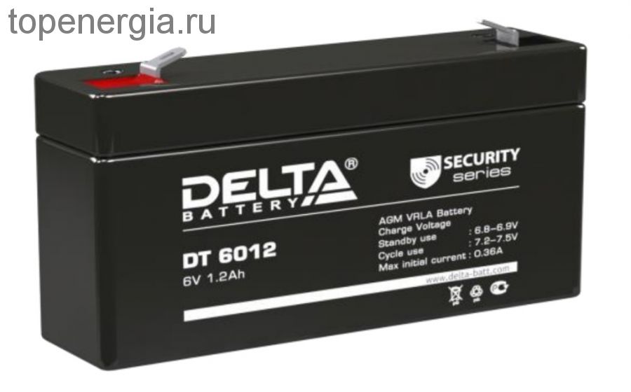 Аккумулятор герметичный VRLA свинцово-кислотный DELTA DT 6012