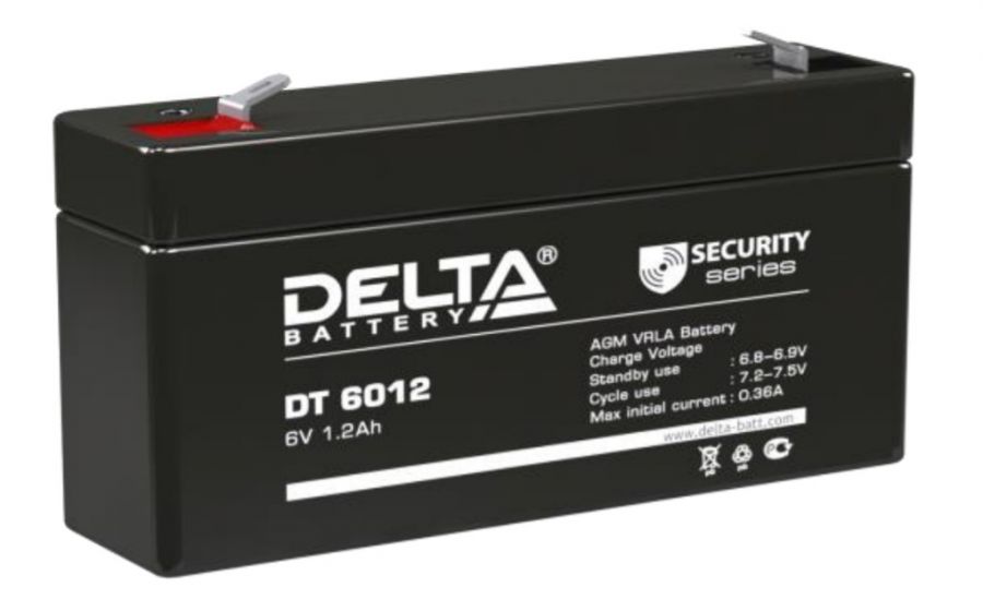 Аккумулятор герметичный VRLA свинцово-кислотный DELTA DT 6012 Аккумулятор герметичный VRLA свинцово-кислотный DELTA DT 6012