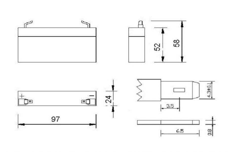 Аккумулятор герметичный VRLA свинцово-кислотный DELTA DT 6012