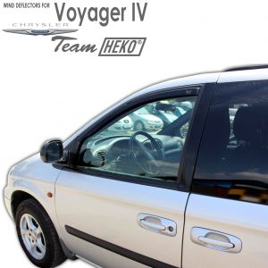 Дефлекторы ветровики Chrysler Voyager 4 для стекол боковых окон вставные Heko - арт 10403