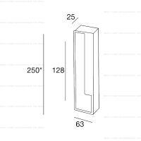 Pamar MN1031 Z ручка для раздвижных дверей схема