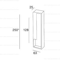 Pamar MN2414 Z ручка для раздвижных дверей схема