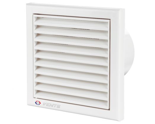 Вентилятор Vents 125 К1 (горизонт. жалюзи с сеткой)
