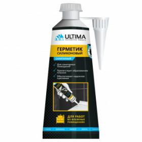 Герметик силиконовый сантитарный ULTIMA белый 80 мл