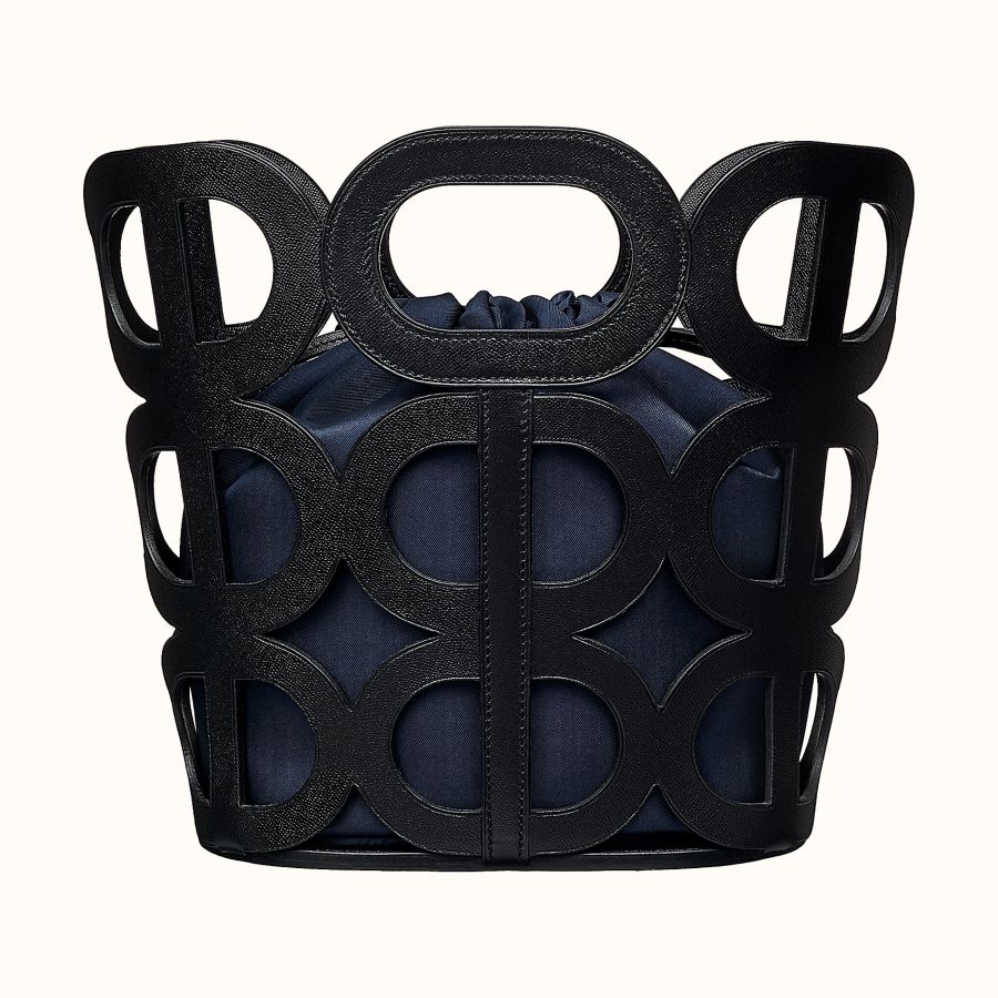 Сумка Hermes Chaine d'Ancre bag (Noir/Bleu Marine/Bleu Saint-Cyr)