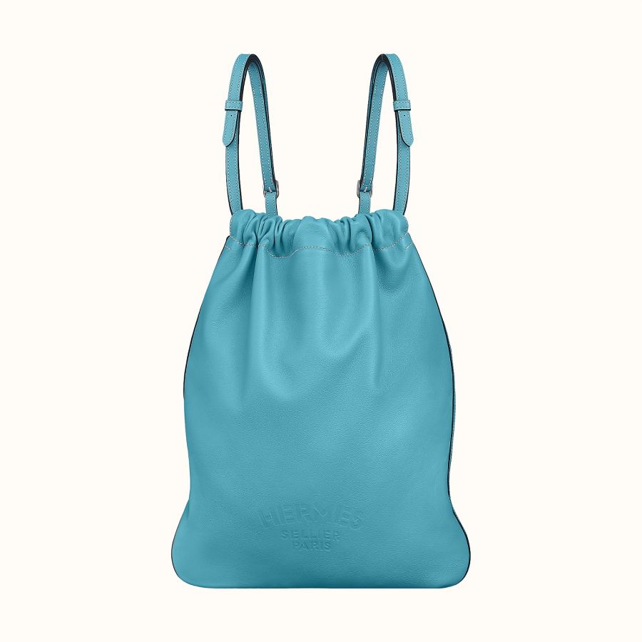 Сумка Hermes Bridado backpack (Bleu Du Nord)