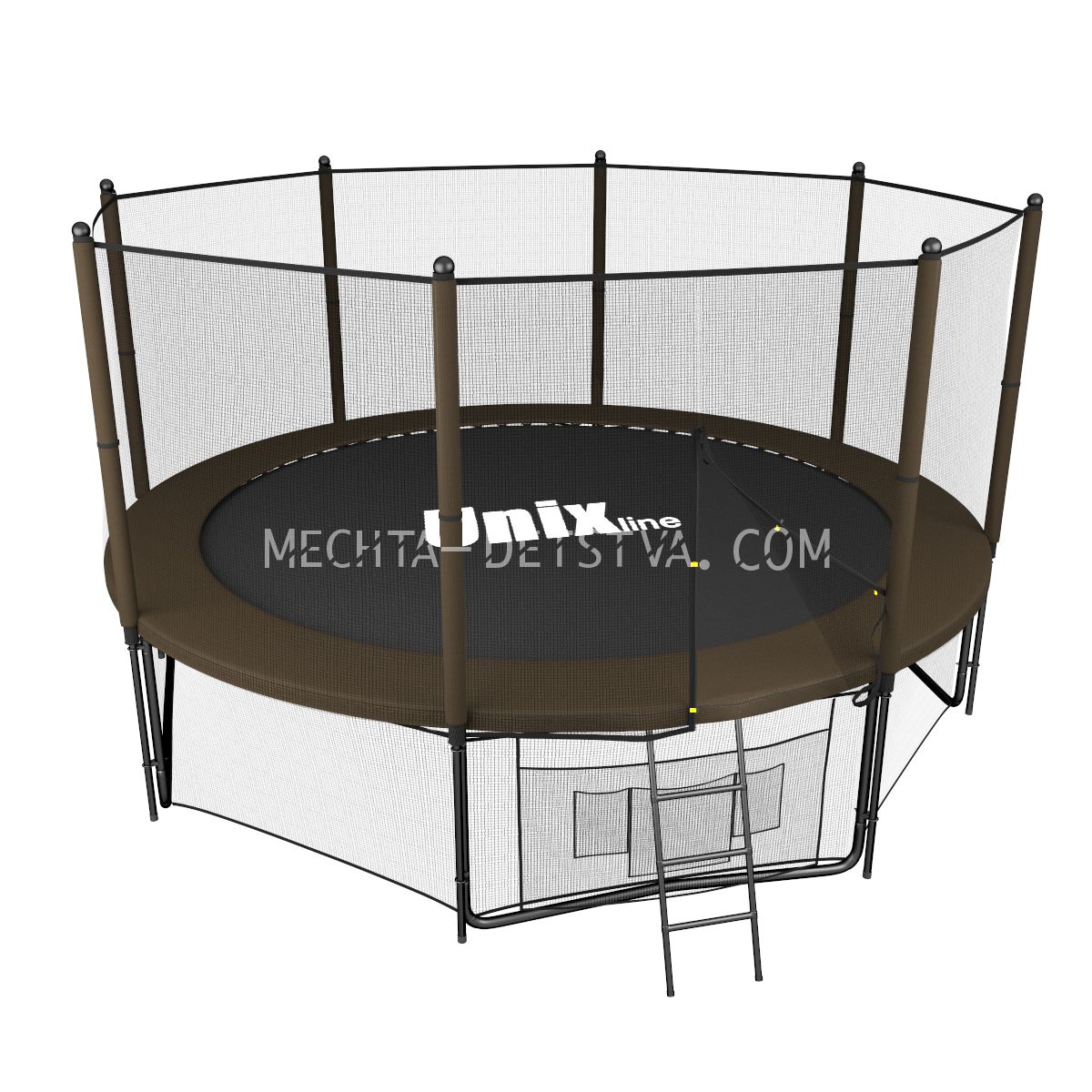 Батут UNIX line Black&Brown 10 ft (outside)