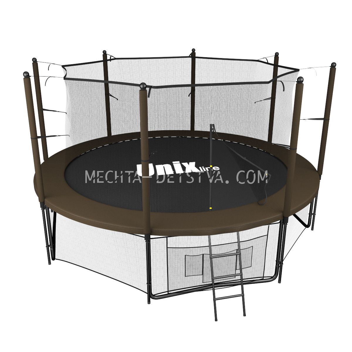 Батут UNIX line Black&Brown 12 ft (inside)