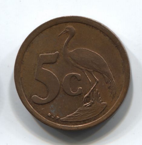 5 центов 1996 ЮАР