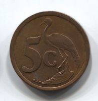 5 центов 1996 ЮАР