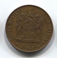 2 цента 1988 ЮАР