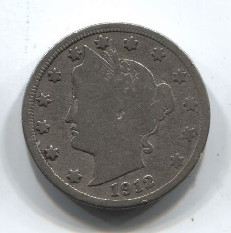 5 центов 1912 США D Редкий тип