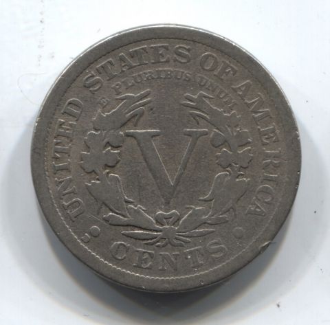 5 центов 1912 США D Редкий тип