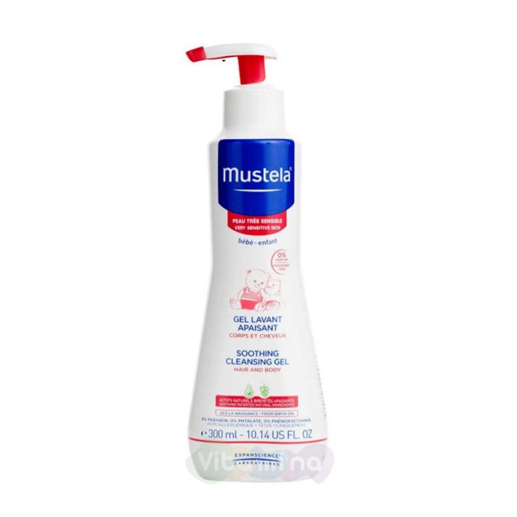 Mustela Bebe Мустела Беби Гель для купания успокаивающий, 300 мл