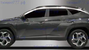 Ветровики окон, Autoclover, хромированные, 6шт