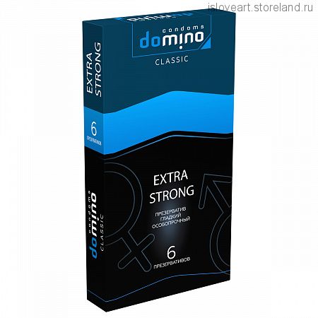 ПРЕЗЕРВАТИВЫ DOMINO CLASSIC EXTRA STRONG, 6 штук