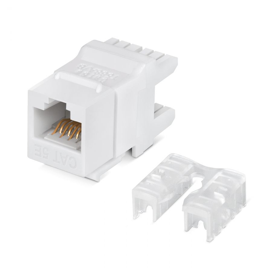 CABEUS KJ-RJ45-CAT.5E-180 DEGREE ВСТАВКА KEYSTONE JACK RJ-45(8P8C), 180 ГРАДУСОВ, КАТЕГОРИЯ 5E, DUAL