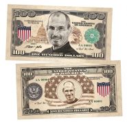 100 долларов (USA Dollars) — США. Стив Джобс (Steve Jobs). Памятная банкнота. UNC Oz ЯМ