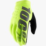 100% Brisker Fluo Yellow перчатки утепленные для мотокросса