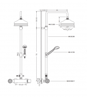 Душевая стойка Jorger FLORALE CRYSTAL 600.20.460 схема 2