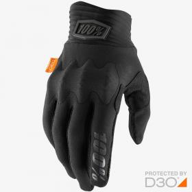 100% Cognito D3O Black перчатки для эндуро