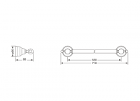 Полотенцедержатель Jorger DELPHI 109.00.040 схема 2