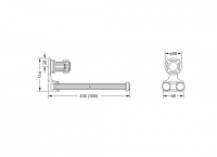 Полотенцедержатель Jorger APHRODITE 607.00.002 схема 2